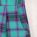 Dangerfield Grinning Tartan Zipper Dress US 4 Purple Size undefined Photo 3