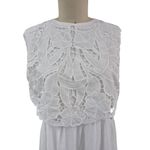 Impressions  white Embroidered Maxi dress Sz 1X Wedding Summer Beach Travel NWT Photo 1
