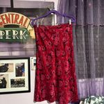 Rouje Red Floral Skirt Size 10 Photo 1