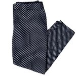 Kate Spade  Black Cotton Blend Cropped Pants with Ivory Polka Dots Photo 4