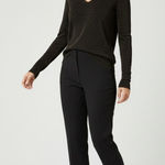 Brunello Cucinelli  Metallic V-Neck Long Sleeve Top Photo 0