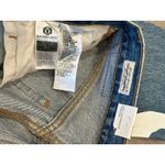 NEW Levi's 501 Crop Paint by Number Flower Wavy Lined Straight Jeans 28 x 26” Blue Photo 8