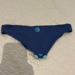WAVE LIFE Small Reversible blue navy bikini bottom circle print stitching Photo 2