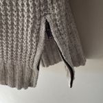 American Eagle Gray Waffle Knit Mock Neck Sweater Dress Long Sleeve Photo 6