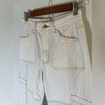 BDG baggy high rise baggy white painter pants jeans Urban Outfitters Size 25 006 Photo 2