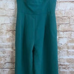 Gal Meets Glam Square Neck Jumpsuit in Teal Size 00 Photo 0