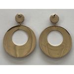 vintage Snake Skin Dangle Drop Earrings Animal Print Quality Sz 3” Brown Photo 3