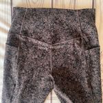 Athleta Brown & Black Patterned Salutation Stash Pocket 7/8 Leggings Photo 3