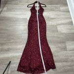 Babyboo NEW Odette Maxi Dress In Wine Cocktail Mermaid Gown Size Small Photo 11