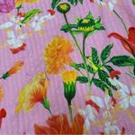 La Fuori Tropical Rhinestone Crystal Embellished Cotton Shorts Large Pink Photo 3