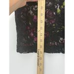 Free People  Black Lace Floral Mini Skirt S Coquette Cottagecore Whimsygoth Y2K Photo 5