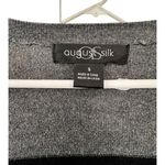 August Silk  Gray and Black Striped Poncho Photo 1