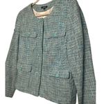 Premise Ladies Blazer Pastel Blue Elegant Femine Button Closure Blazer Size 14 Photo 3