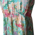 Sundance  Silk Floral Print Dress‎ Sleeveless Pastel Cottagecore Summer Casual Photo 2