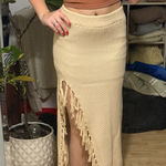 Le lis  Maxi Skirt Tan with Tassles Photo 0