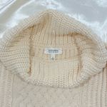 Haven Well Within Braided Cable Knit Sweater Turtleneck Cream Medium Coastal White Photo 6