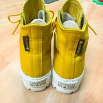 Converse Mustard Yellow Lugged Sole High Top Sneakers Photo 10
