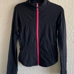 Lululemon Women’s Rare Vintage Define Jacket Luon Full Zip Up Black/Pink Size 6 Photo 0