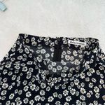 Reformation  Bea Daisy Daisies Midi Skirt Black 0 Photo 4