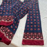 Blu Pepper Blue and Red Long Sleeve V-Neck romper Photo 4