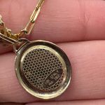 10K pure paperclip necklace with Virgin Mary pendant 🤍 Gold Photo 7