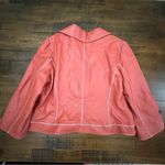 wilson's leather Wilson Leather Peach Cropped 3/4 Sleeve 100% Leather Jacket XL Evening Photo 4