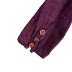 Horny Toad Purple Long Sleeve Button Detail Henley Hooded Pullover Womens XS Photo 1