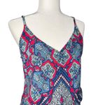 Tommy Bahama  Blouson Jumpsuit L $148 Wide Leg Stretch Tropical Beachy Pockets‎ Photo 4