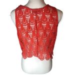 Rainbow Sandals Rainbow Shops Floral Crochet Sleeveless Crop Tank Top Photo 77