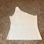 Aeropostale One Shoulder Tank Top White Sleeveless Graphic Tee Y2K Varsity XL Photo 5