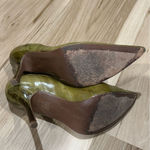 Pelle Moda Pointed Toe Kitten Heel Women’s 6 Green Photo 4