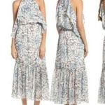 Foxiedox  Amina halter dress tea length large nwt $198 Anthropologie ruffle l Photo 1