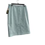 Leslie Fay Women's Pencil Skirt Sz 14 Bluegreen Floral Elastic Waist SEE DESCRIP Photo 1