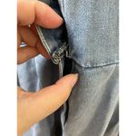 NWT Mable Denim Balloon Sleeve Rompe Sz L Tie Waist Shorts Cotton Boho Western Blue Size L Photo 6