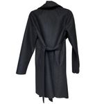 NWOT HARRIS WHARF LONDON Pressed Wool Blanket Wrap Coat Size Small Black Photo 8
