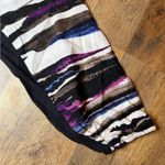 Daisy Fuentes  Striped Multicolor Women's Dress Mock Front Tie Size Large Photo 4