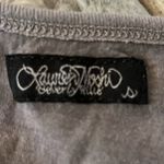 Lauren Moshi Gray Lime Green Motorcycle Graphic Tank Top Sleeveless Stretch S Photo 4