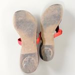 Tory Burch  Miller Sandals Tory Red Gold Plated‎ Logo Size 7  Resort Beach Photo 10