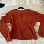 Free People  100% Cashmere Burnt Orange Sweater Photo 3