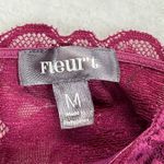 Fleurt Lace Cami Top Ribbed Knit Sleeveless Tank‎ Top cranberry Size M Purple Size M Photo 3