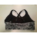 Zyia Active Cobra Metallic Light N Tight Adjustable Bra Size Large Black White Photo 1