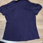 Women’s blue/purple short sleeved button up size medium Blue Photo 5