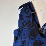 Kate Spade New York x Target One Shoulder Blue Floral Linen Jumpsuit Size 12 Photo 3