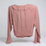 A New Day Pink Ruffle Wrap Top Photo 2