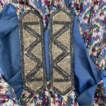 Anthropologie Anthropolohie Edme Esyllte Silk Floral Chiffon Beaded Epaulette Peplum Tank 14 Photo 9