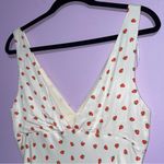 ZARA NEW Strawberry Print Mini Dress Women Size L Satin Babydoll Soft Girl Flirt Photo 8
