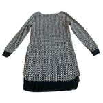 Armani Exchange AE Black White Shift Dress Long Sleeve Soft Size XS Women's Photo 5