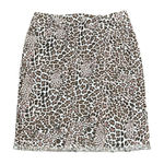 Tyler Boe Pencil Skirt Size 4 Light Pink Brown Leopard Womens Stretch 28X20‎ Photo 0