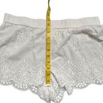 Shabby Chic Womens Eyelet Lace Shorts Size L Cottagecore Boho Preppy Coquette White Size L Photo 4