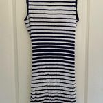 Love Tree  Women's Striped Black & White Knit Dress Size Large Photo 6